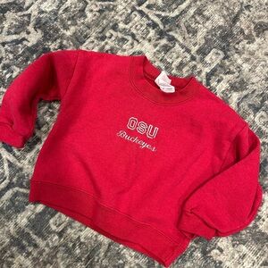Vintage Kids Embroidered OSU Buckeyes Sweatshirt